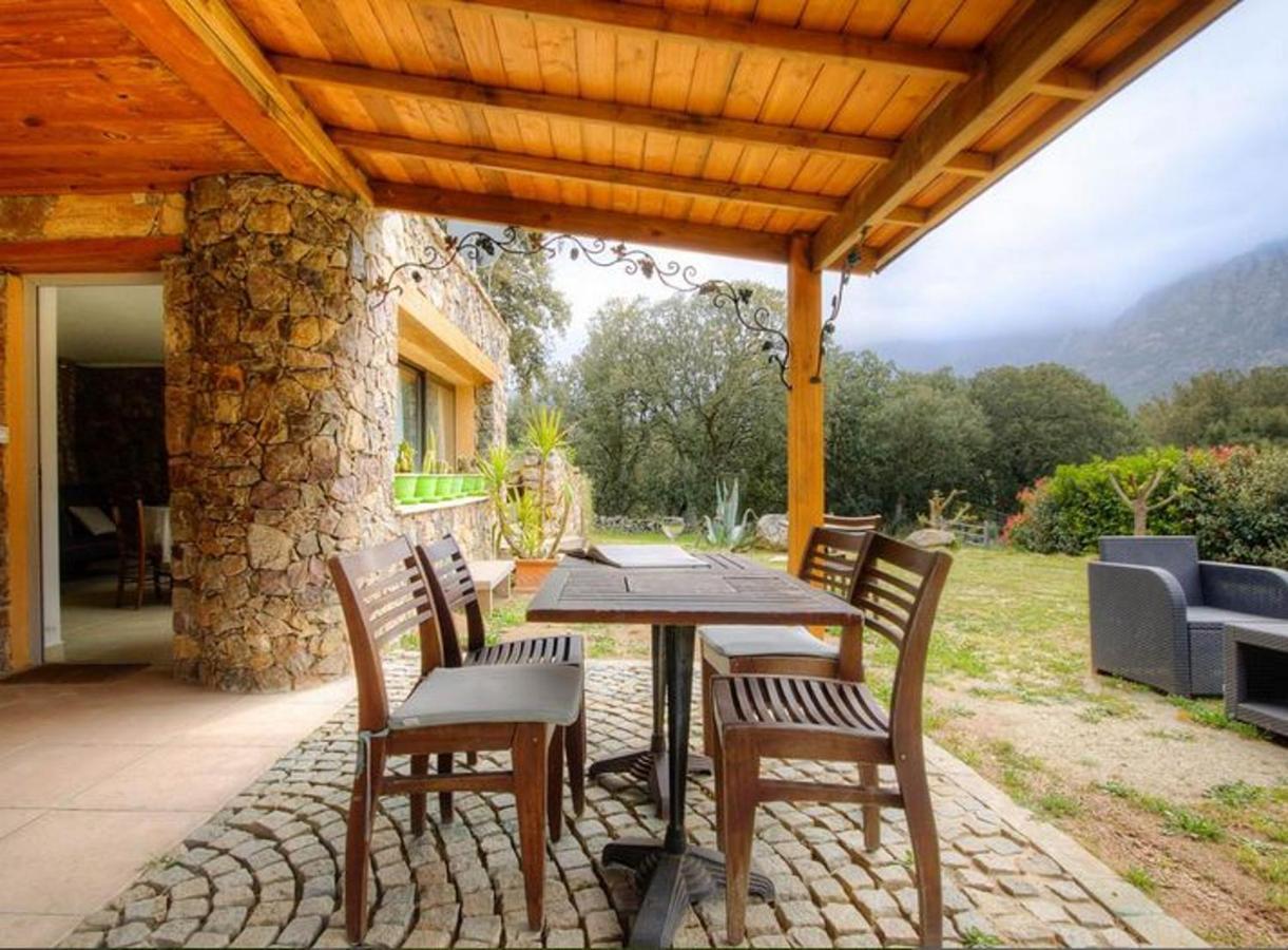 Studio Confortable Avec Vue Sur La Montagne A Moltifao 30M² Jardin エクステリア 写真